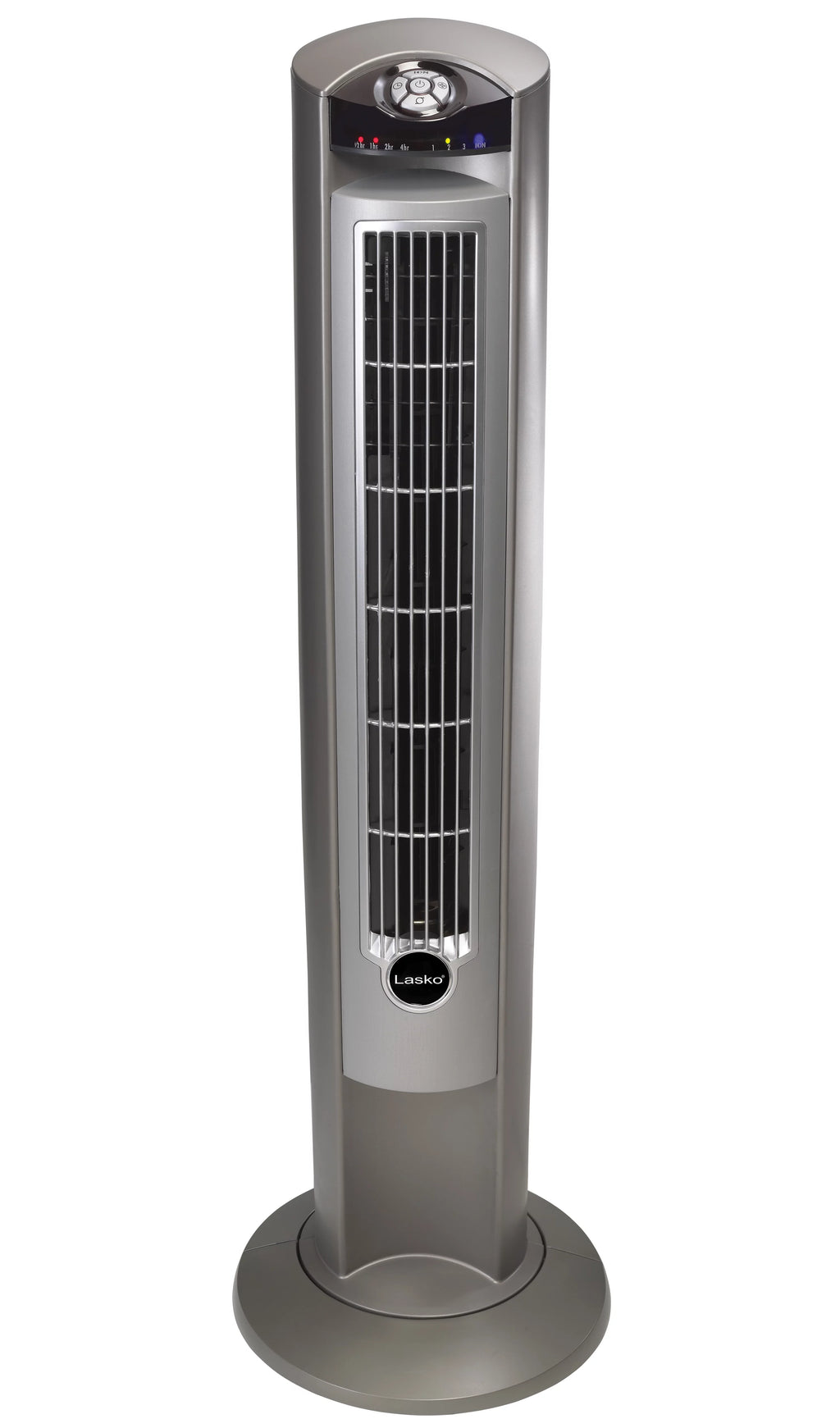 Lasko 42 Wind Curve Tower Fan with Ionizer and Remote, Gray/Woodgrain C6204