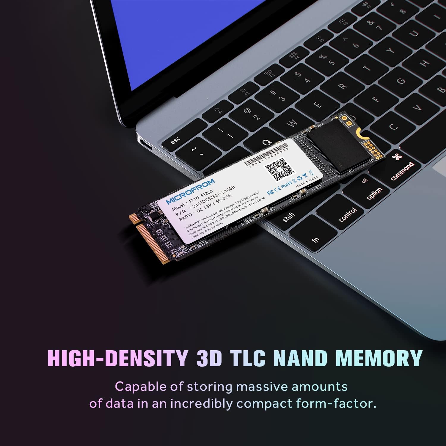 MICROFROM 512GB F11N M.2 NVMe PCIe Gen3x4 SSD Internal Solid State Drive (Pack of 2) I630