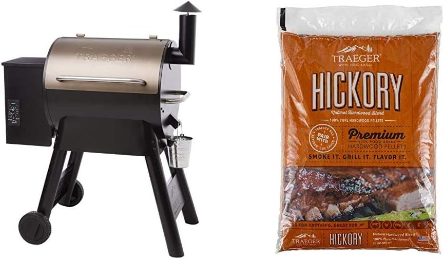 Traeger Pro Series 22 Electric Wood Pellet Grill and Smoker, Bronze K68695