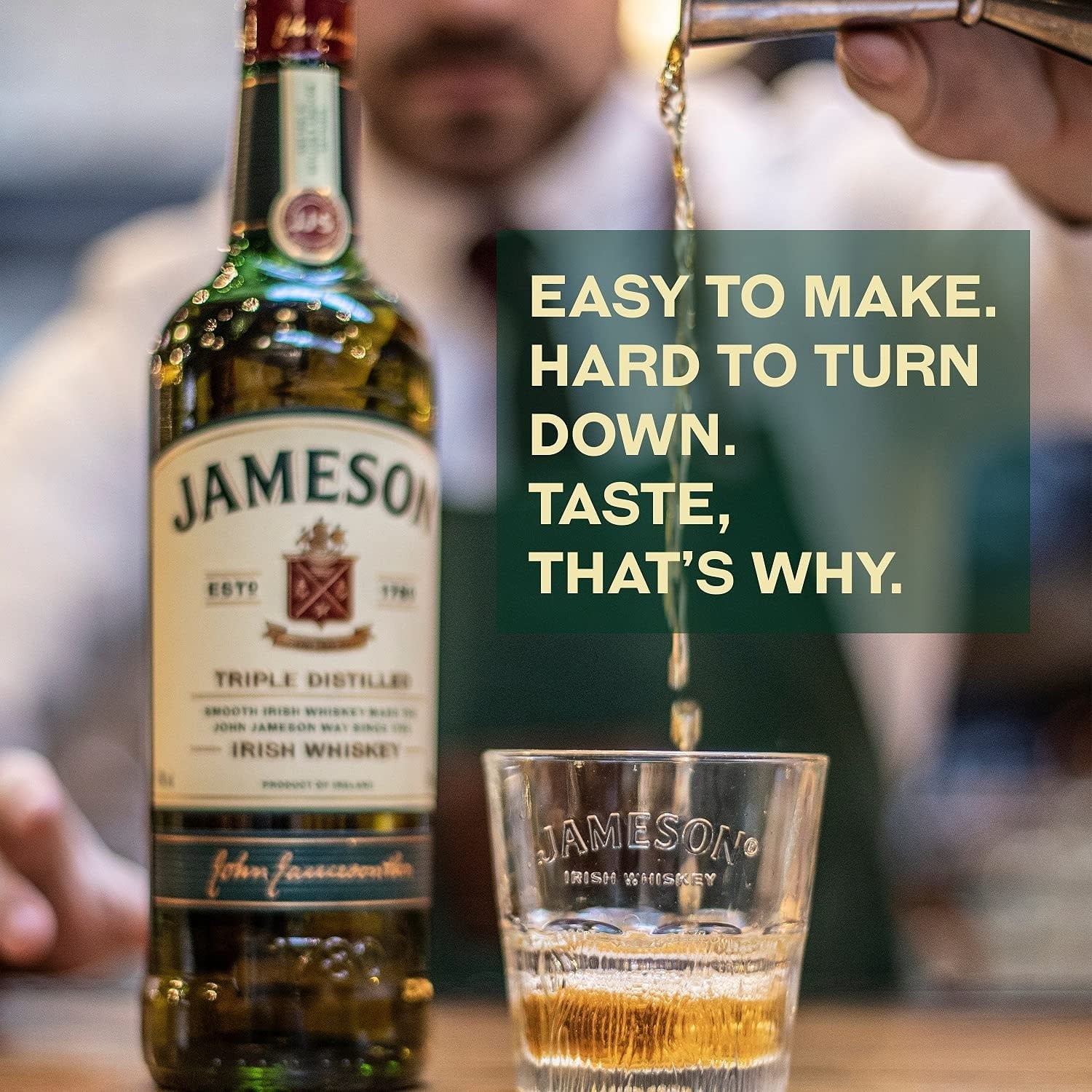 Jameson Original Irish Whiskey, 750 ml, 40% ABV J5184