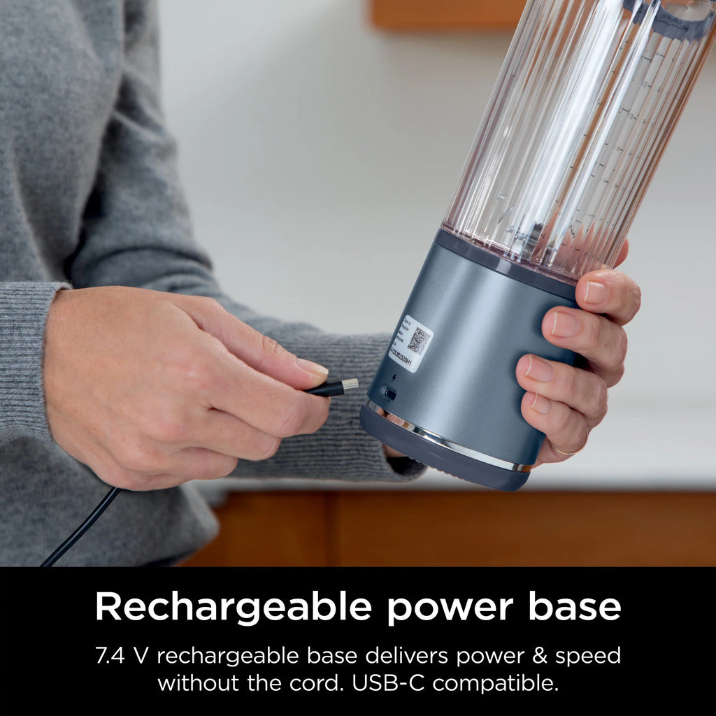 Ninja Blast Portable 18 oz. Blender with Leakproof Lid, Denim Blue R501