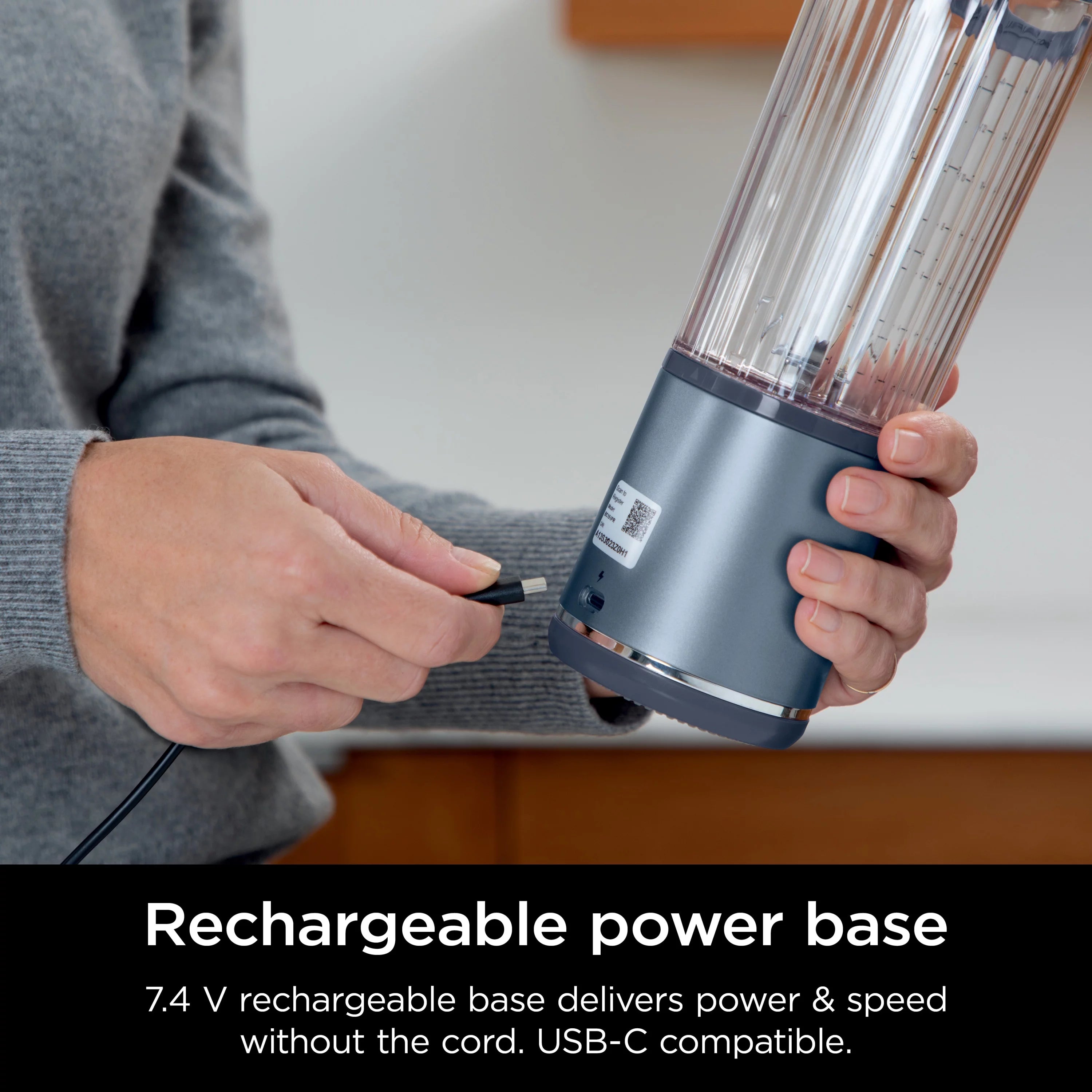 Ninja Blast Portable 18 oz. Blender with Leakproof Lid, Denim Blue R501