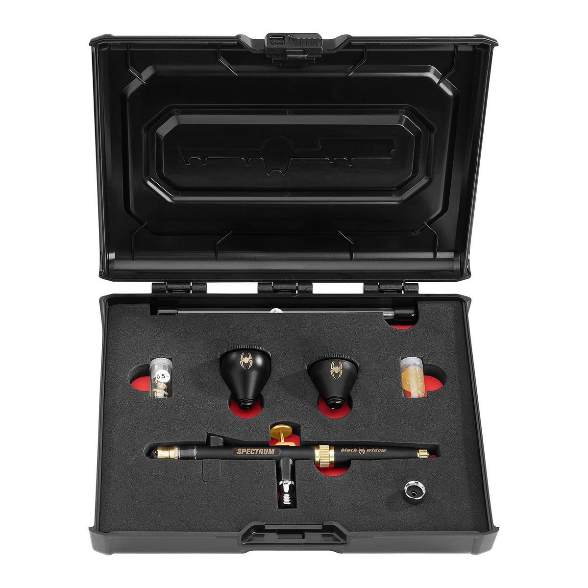 BLACK WIDOW BY SPECTRUM Dual-Action Airbrush, 0.3 mm & 0.5 mm F1519