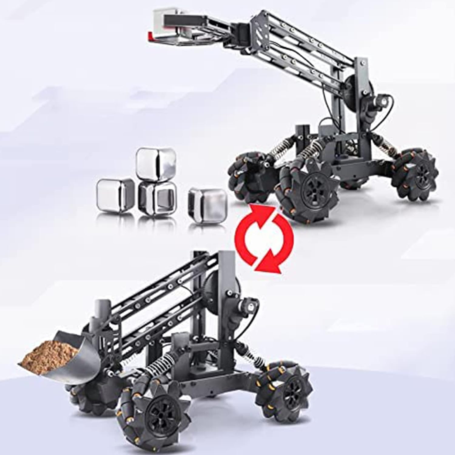 VANLINNY Robot Arm Kit and Remote Control Excavator, 3-in-1 Science Kits for Kids Ages 12+ O56277