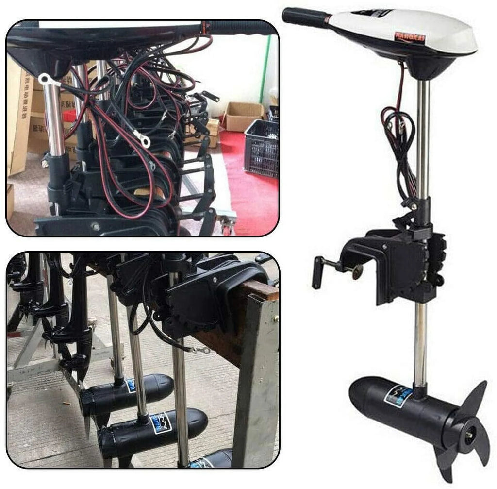 Electric Outboard Motor 12V 65lb 660W for Inflatable Fishing Boat U2669