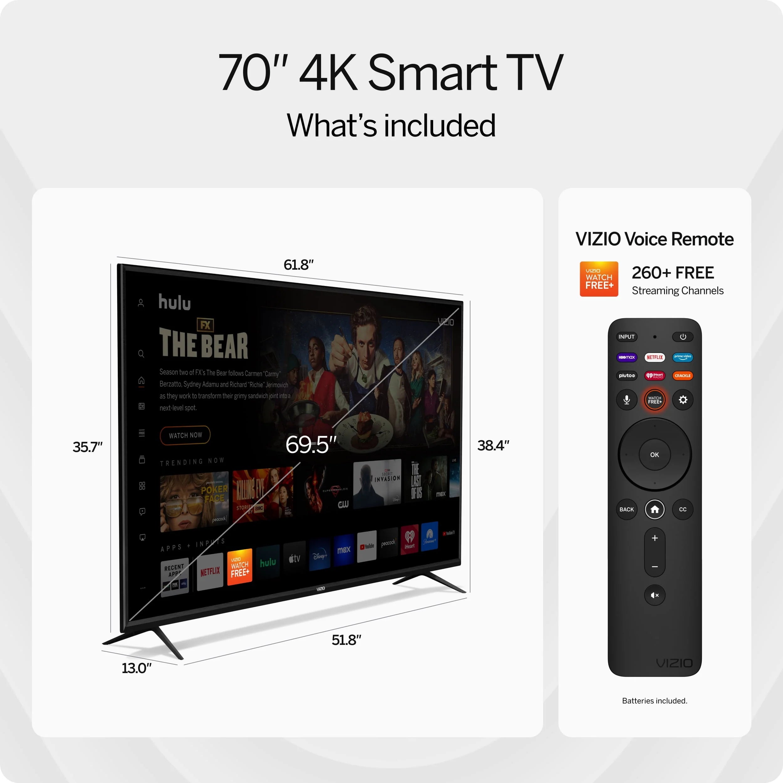 VIZIO 70 Class V-Series 4K UHD LED Smart TV V705-J03 C672053