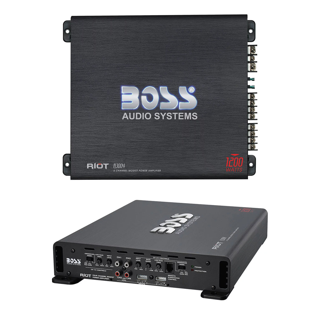 BOSS Audio Systems R3004 Riot Series 4 Channel Car Amplifier J9226
