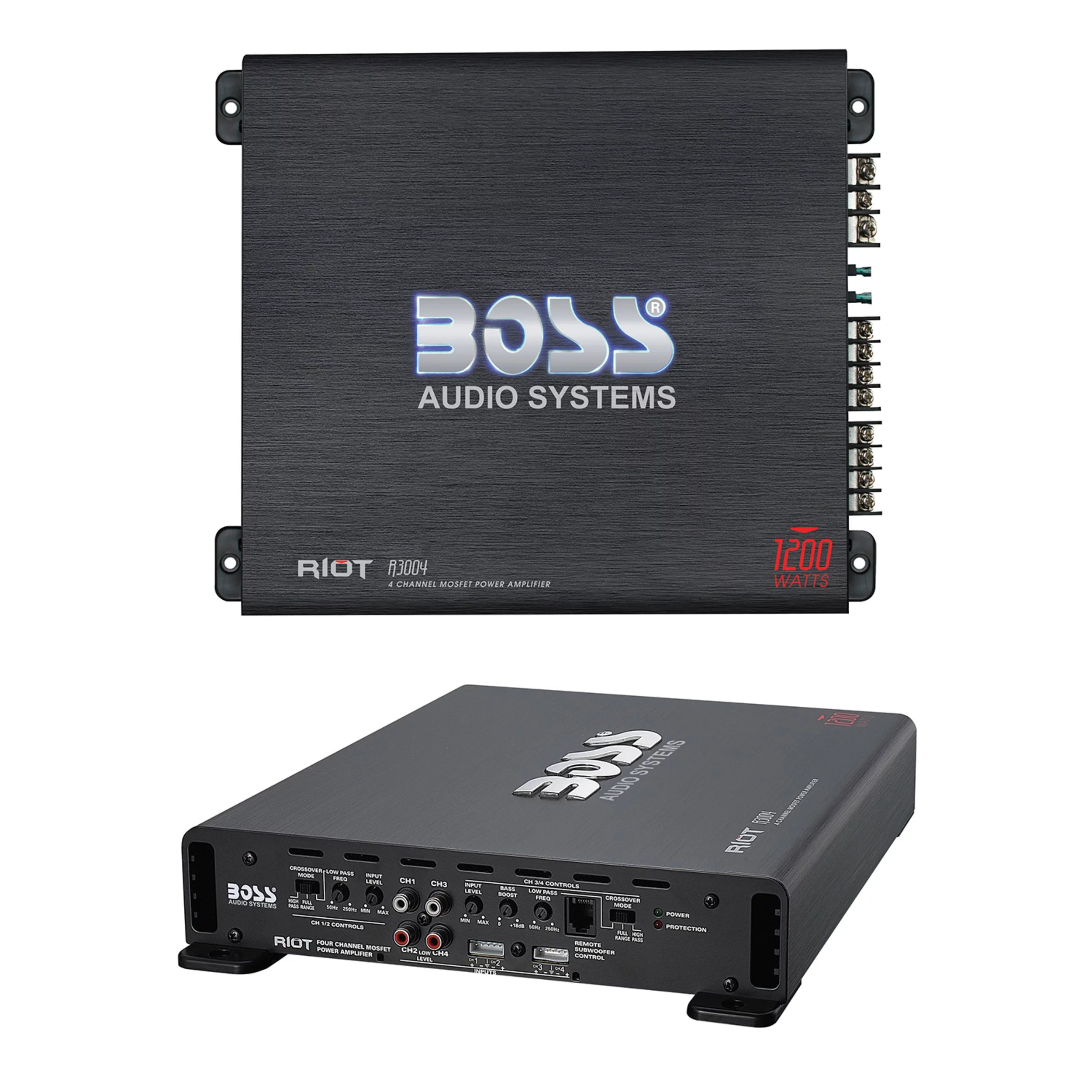 BOSS Audio Systems R3004 Riot Series 4 Channel Car Amplifier J9226