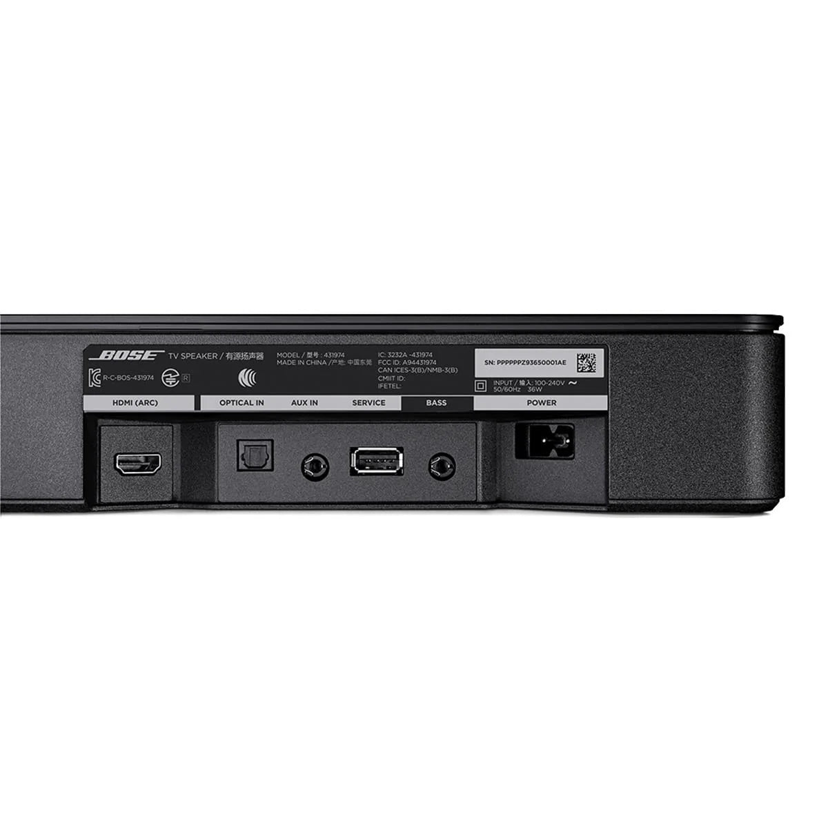 Bose TV Speaker Wireless Bluetooth Soundbar, Black L49516