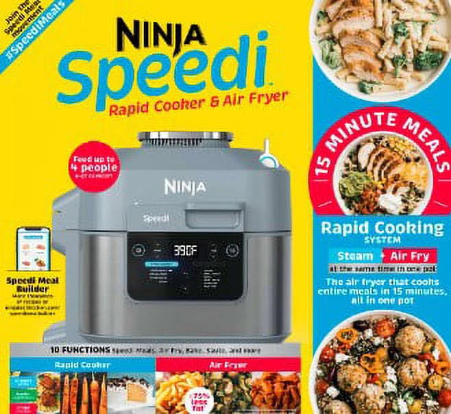 Ninja Speedi Rapid Cooker & Air Fryer, 6-Qt, 10-in-1, Sea Salt Gray Q39620