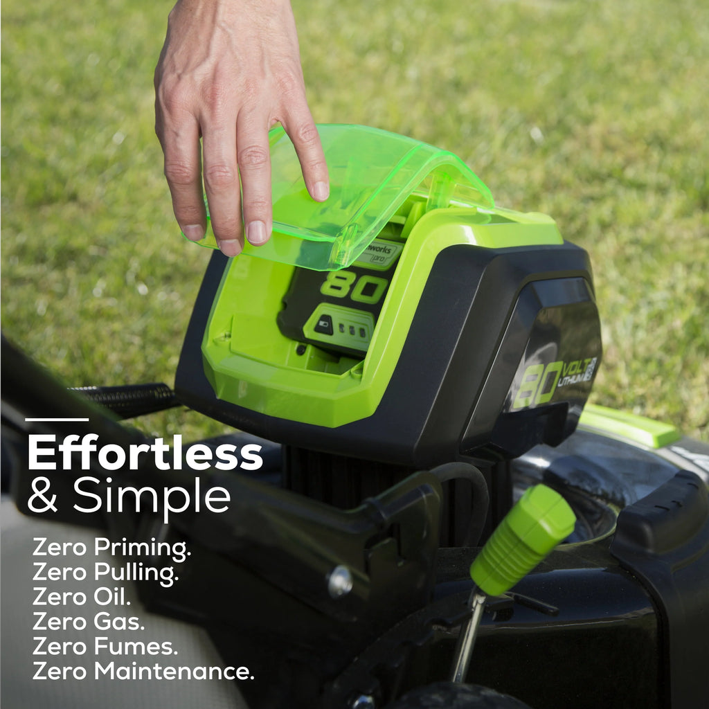 Greenworks 80V 21 Self Propelled Mower with 5Ah Battery & Charger L891
