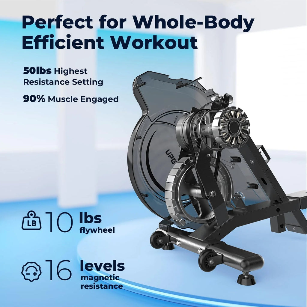 UPGO Magnetic Rowing Machine 350lbs Capacity for Home Use A148