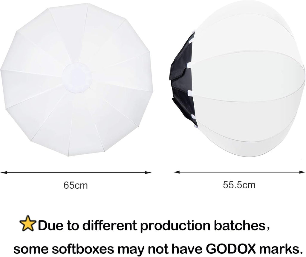 GODOX CS-65D Lantern Softbox 65cm Bowens Mount 2-Pack J34609