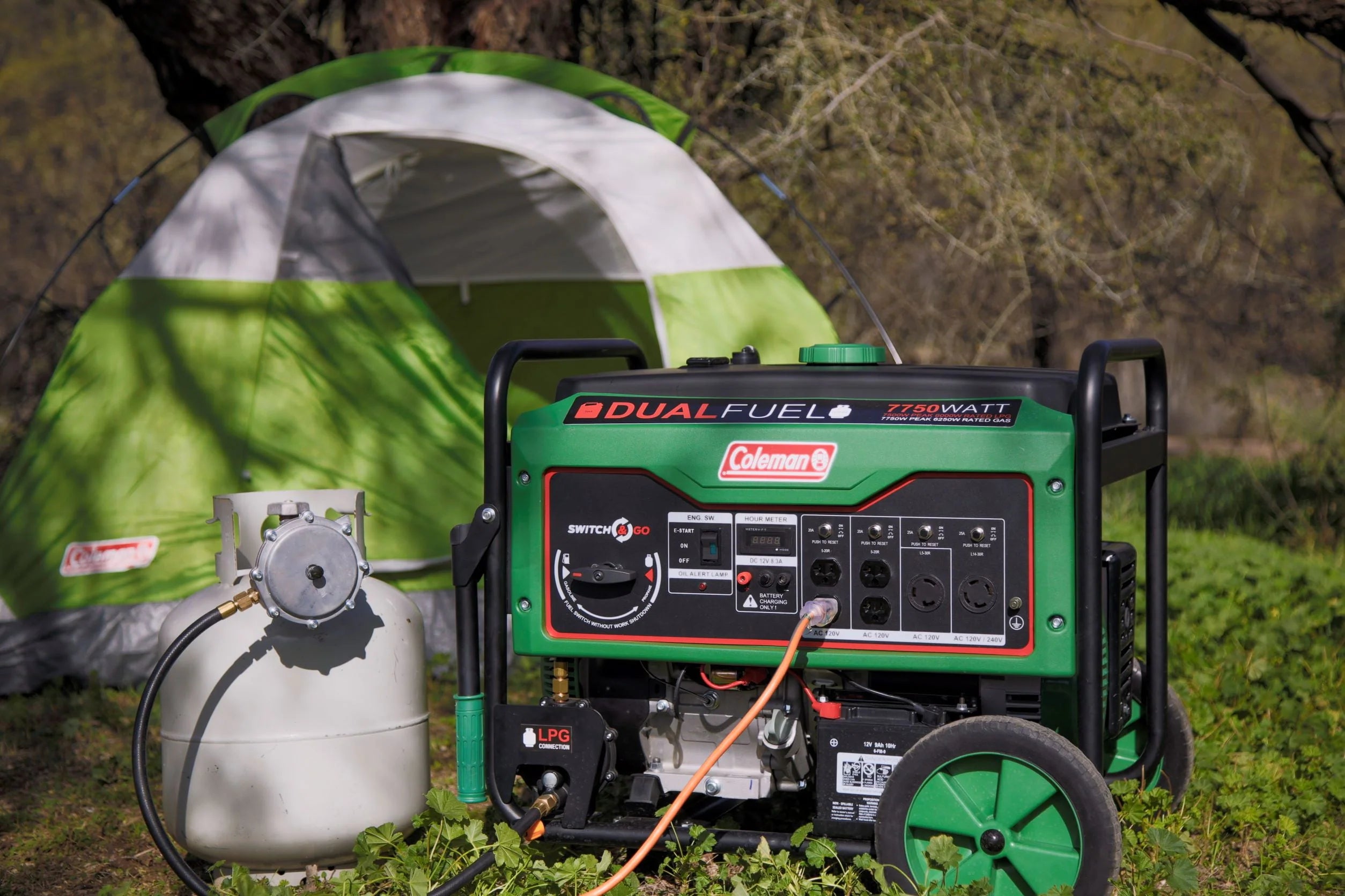 Coleman DF7750 Gas Powered 7750W Ride-On Generator O20617