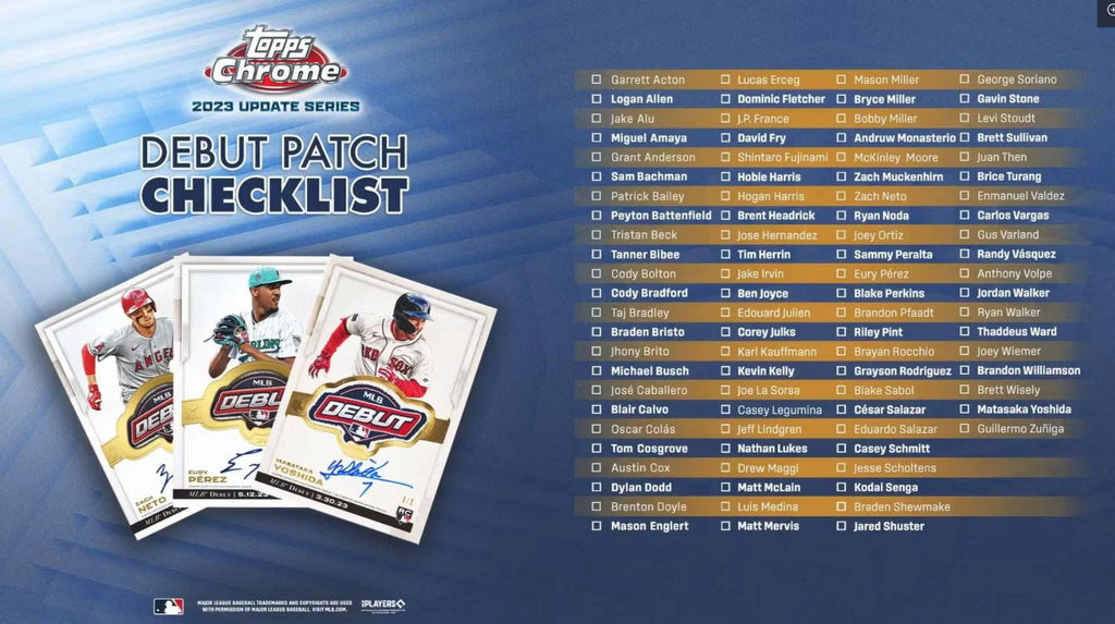 MLB 2023 Chrome Update Series Baseball Trading Card Hobby Box F996151