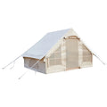 Inflatable Tent House Air Tent Large Glamping Tent with Pump Easy Setup Waterproof Outdoor Oxford Air Tent 4 Seasons Windproof Tents for Family Camping for 4-6 Persons