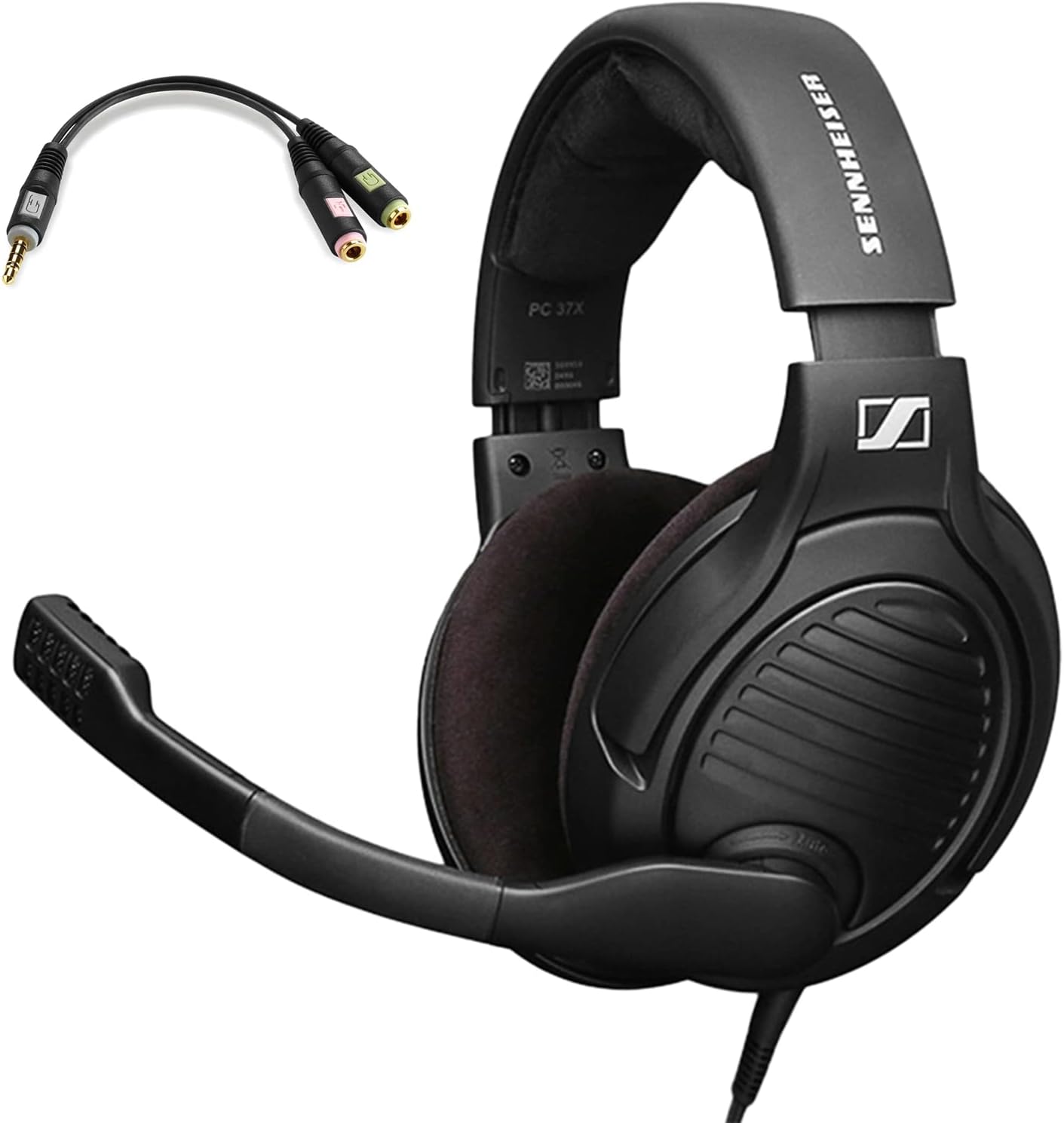 Massdrop x Sennheiser PC37X Gaming Headset, Noise-Cancelling Mic, Open-Back, Black C930148