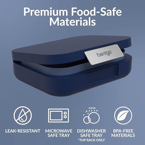 Bentgo Modern Adult & Teen Bento Lunch Box, Leak-Resistant, BPA-Free, Dark Gray G5523