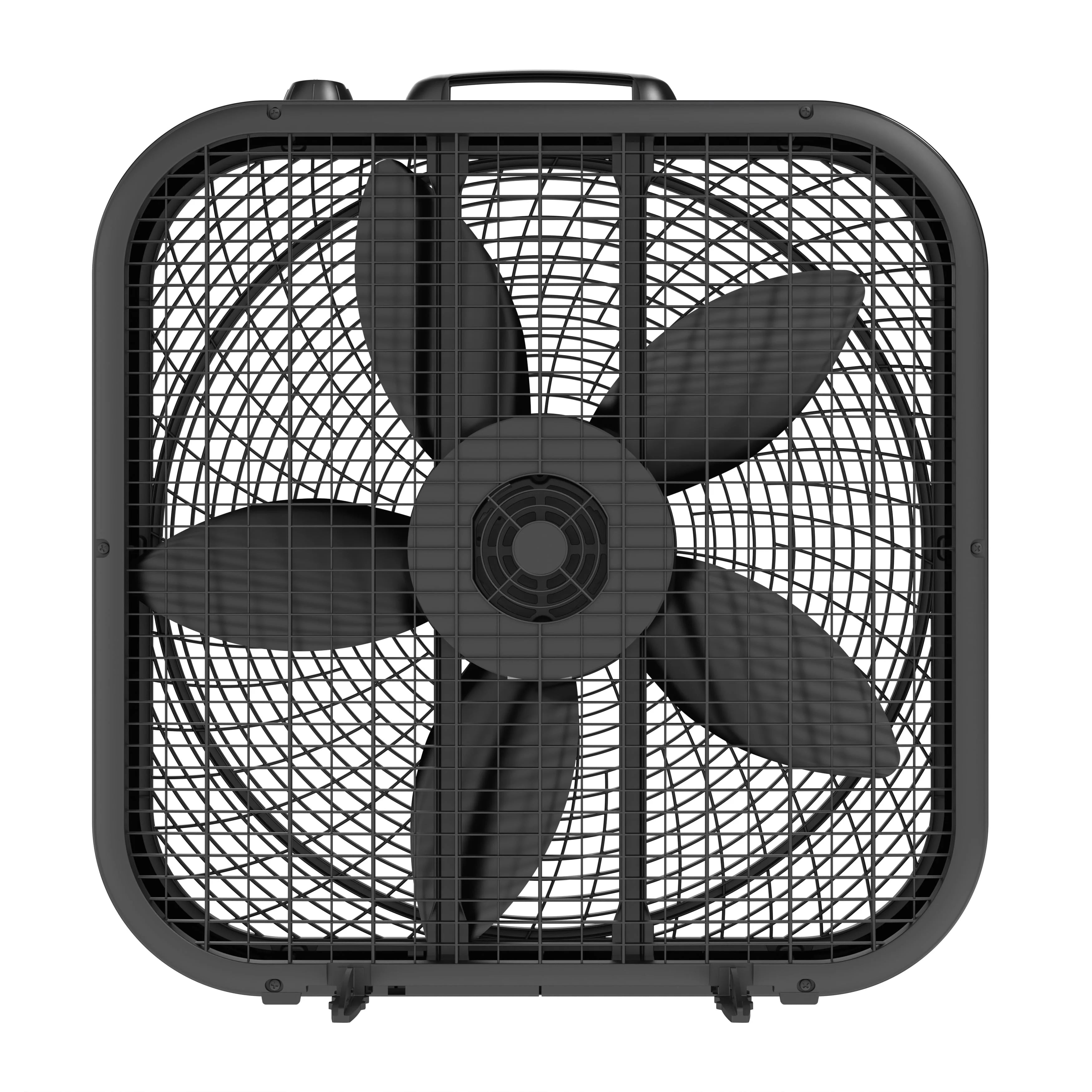 Lasko 20 Classic Box Fan with Weather-Resistant Motor, 3 Speeds, White Y945432