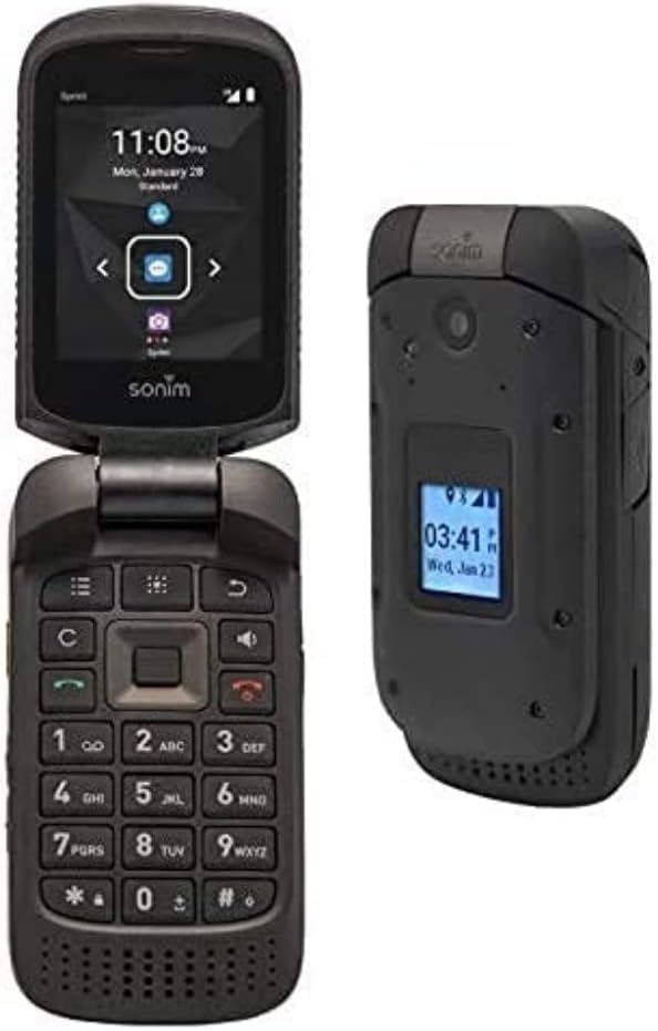 Sonim XP3 XP3800 4G LTE Ultra Rugged Flip Phone, AT&T GSM Unlocked, Black (Renewed) D502