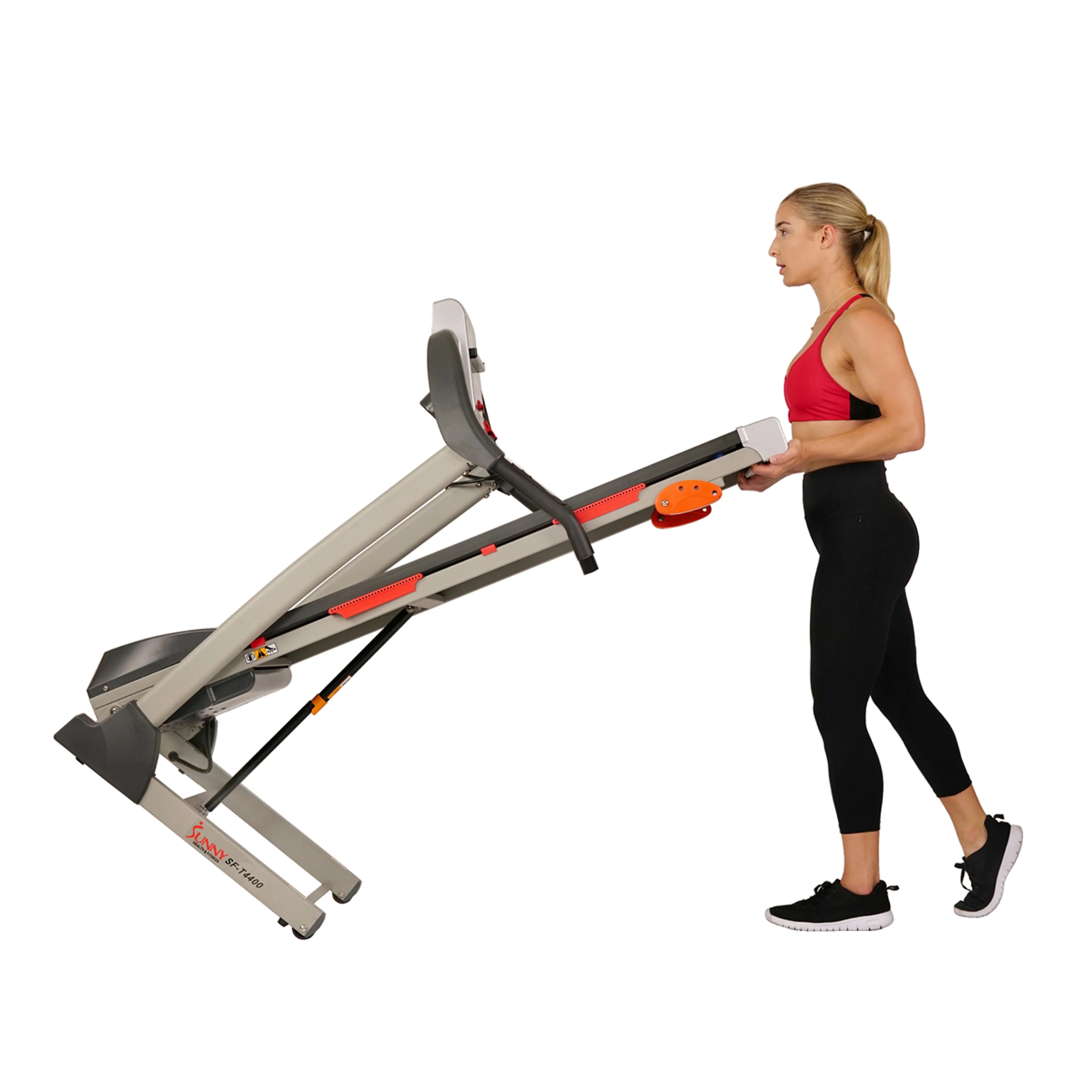 Sunny Health & Fitness Folding Treadmill with Manual Incline SF-T4400 P36194
