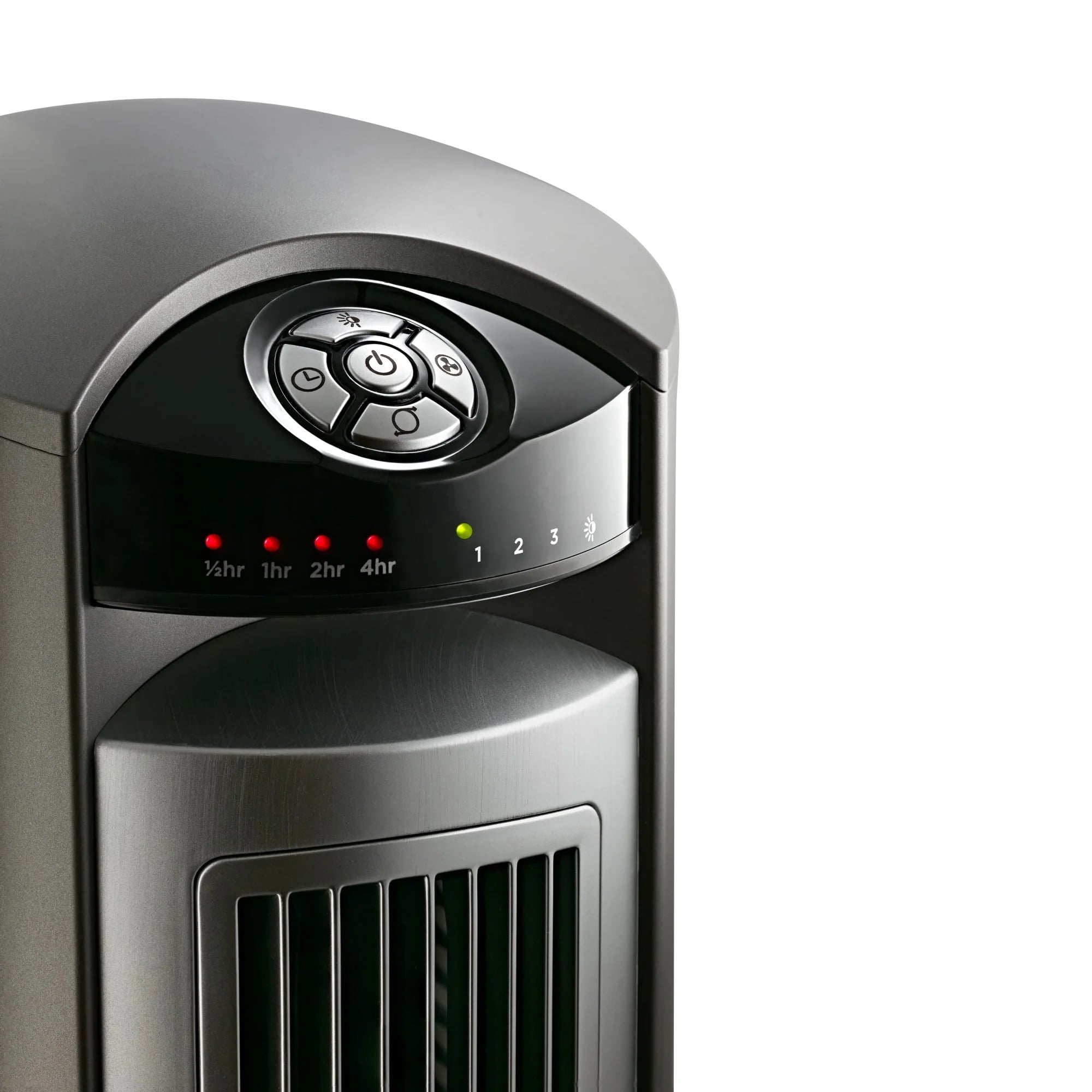Lasko 42 Wind Curve Tower Fan with Remote, Gray/Brown U59088