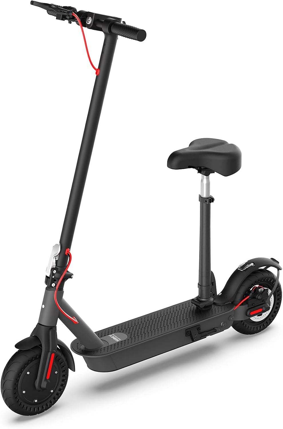 Hiboy S2 Pro Electric Scooter with Seat, 500W Motor, 10" Solid Tires, 25 Miles Long-Range & 19 Mph Folding Commuter Electric Scooter for Adults with Dual Rear Suspension