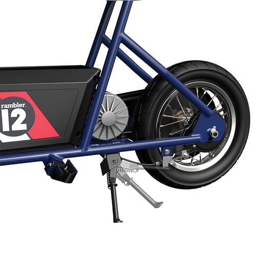 Razor Rambler 12 Electric Retro Minibike for Adults, 250W Motor, Dark Blue A515