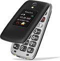 Easyfone Prime-A1 Pro 4G Flip Cell Phone for Seniors with SOS Button and Charging Dock P72360
