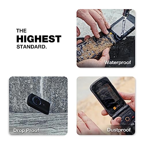 AGM M8 Rugged Flip Phone, 4G Waterproof, Dual SIM, for T-Mobile V551