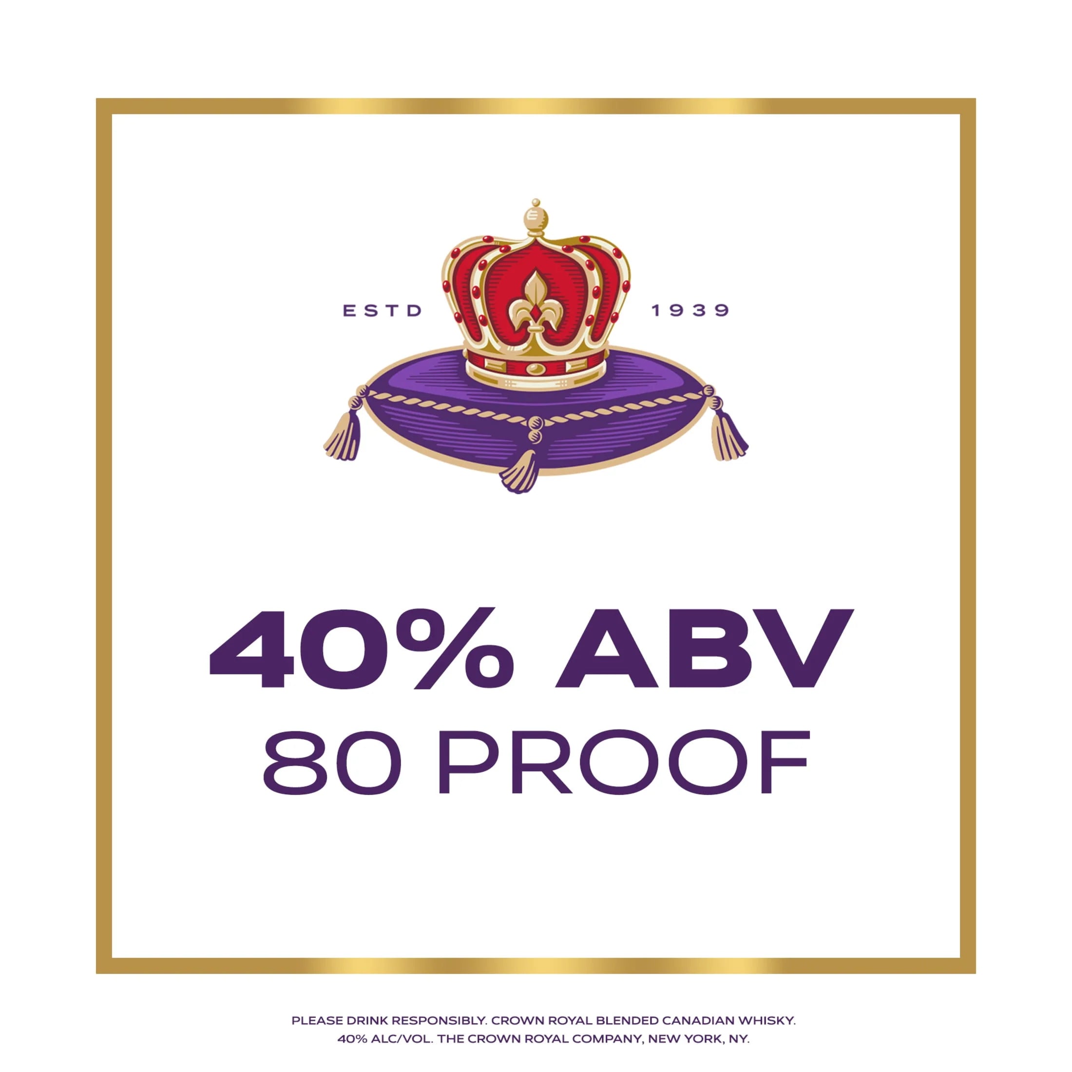 Crown Royal Fine De Luxe Blended Canadian Whisky, 750 mL J3476