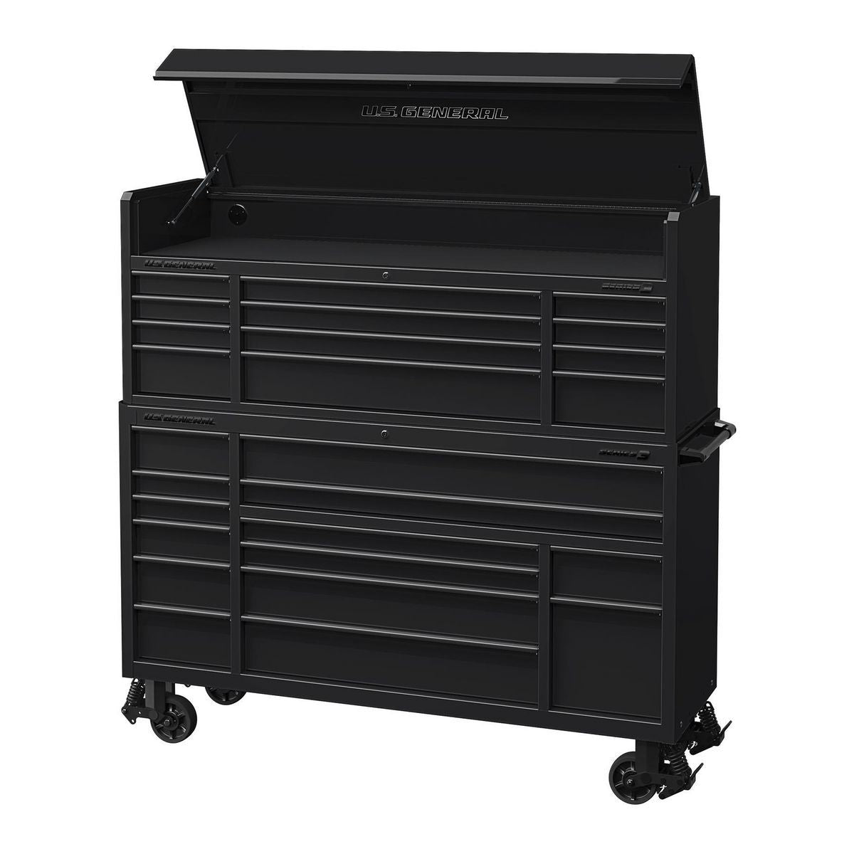 U.S. General 72 in. Triple-Bank Roll Cab, Series 3, Slate Gray V981709