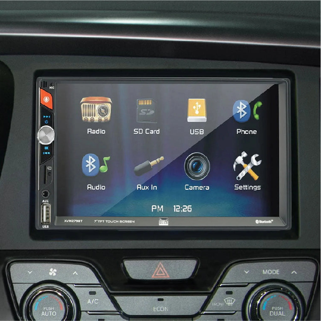 Dual Electronics XVM279BT 7 inch Double DIN Car Stereo with Bluetooth Touchscreen N698750