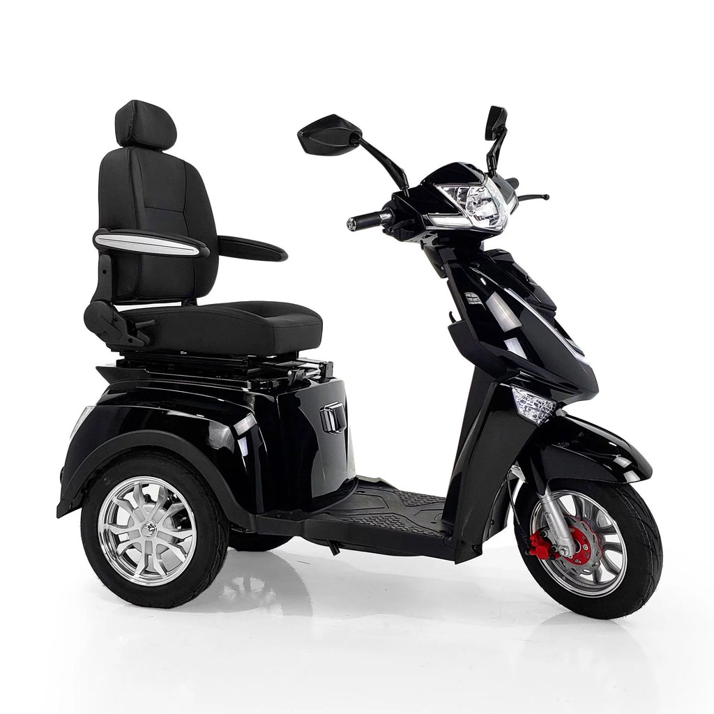 Veloce Long Range 3 Wheel Mobility Scooter, 300 lb Capacity, Red A48298