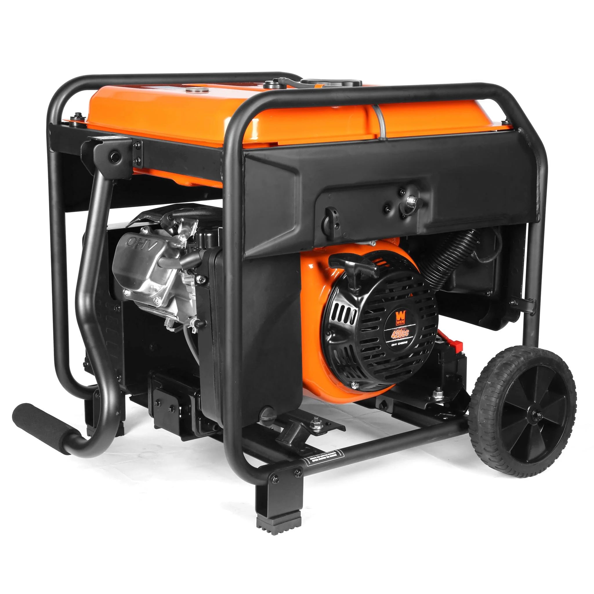 WEN 8750-Watt Dual Fuel Open Frame Inverter Generator with Remote Electric Start V629413