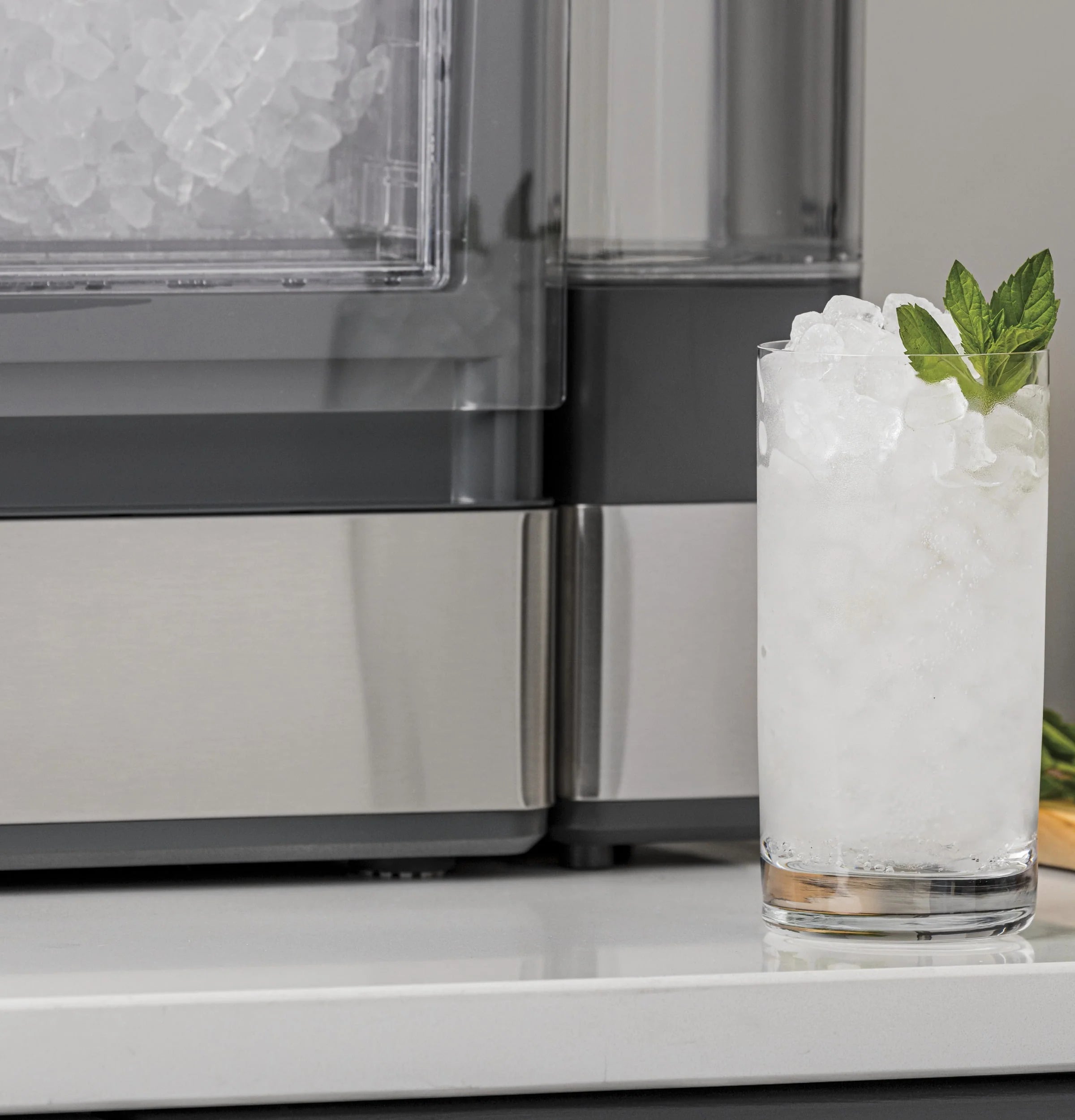 GE Profile Opal Nugget Ice Maker with Side Tank, Stainless Steel L705