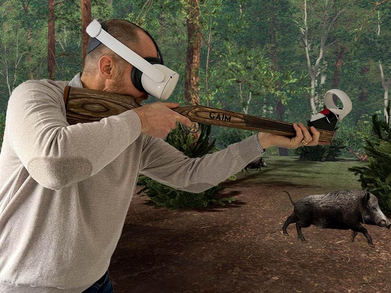 GAIM Hunting Simulator VR Shooting Game Laminate Stock Edition Z5229