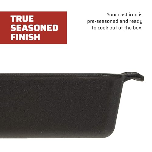 Camp Chef Seasoned Cast Iron Bread Pan O745