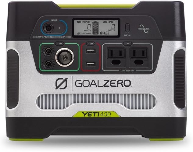 Goal Zero Yeti 400 Portable Power Station, 400Wh Battery Generator S40781
