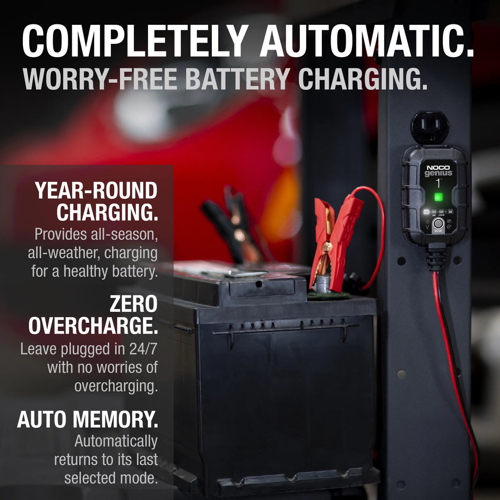 NOCO GENIUS1 6V/12V 1A Smart Battery Charger and Maintainer A209