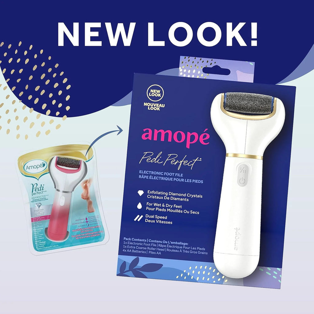 Amopé Pedi Perfect Electronic Foot File with Diamond Crystals K2819