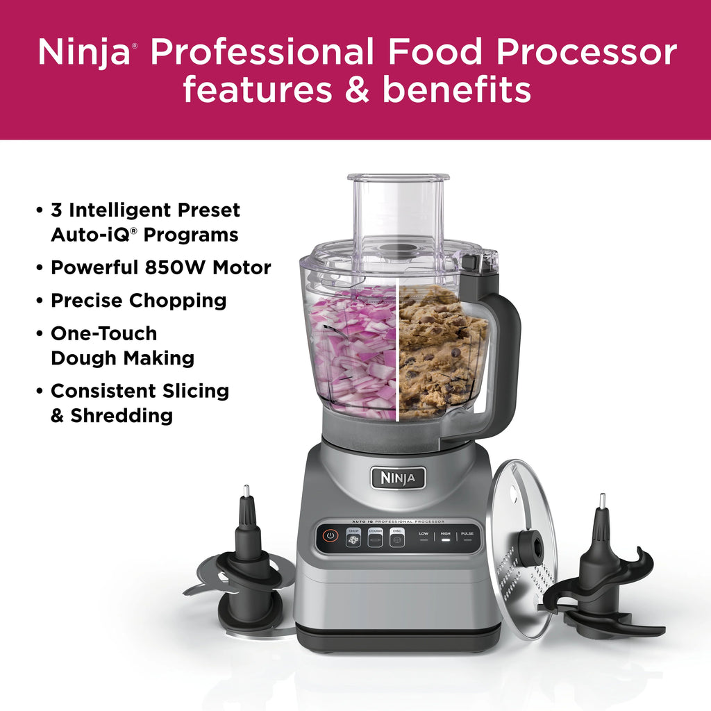 Ninja® Professional Food Processor, 850W, 9-Cup, Auto-iQ, BN600 D2104