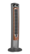 Lasko 42 Wind Curve Tower Fan with Ionizer, Timer and Remote, Gray/Woodgrain, 2554, New