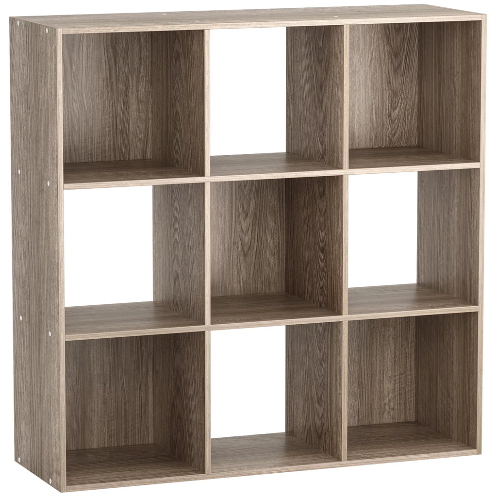 HomGarden 3-Tier 9 Cube Storage Organizer Wood Bookcase Cabinet Black A19933