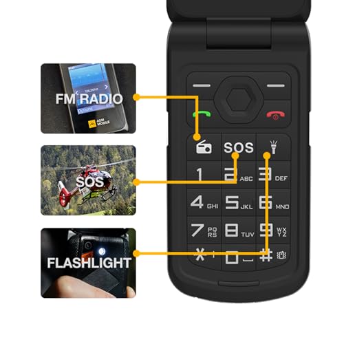 AGM M10 Rugged Flip Phone 4G, Waterproof & Drop-Proof, for T-Mobile N268638