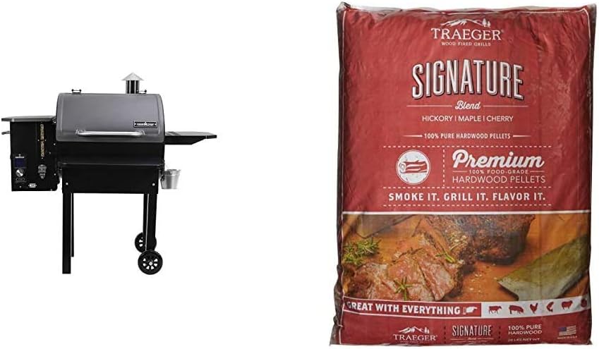 Camp Chef SmokePro Slide Wood Pellet Grill with Fold Down Front Shelf Z484