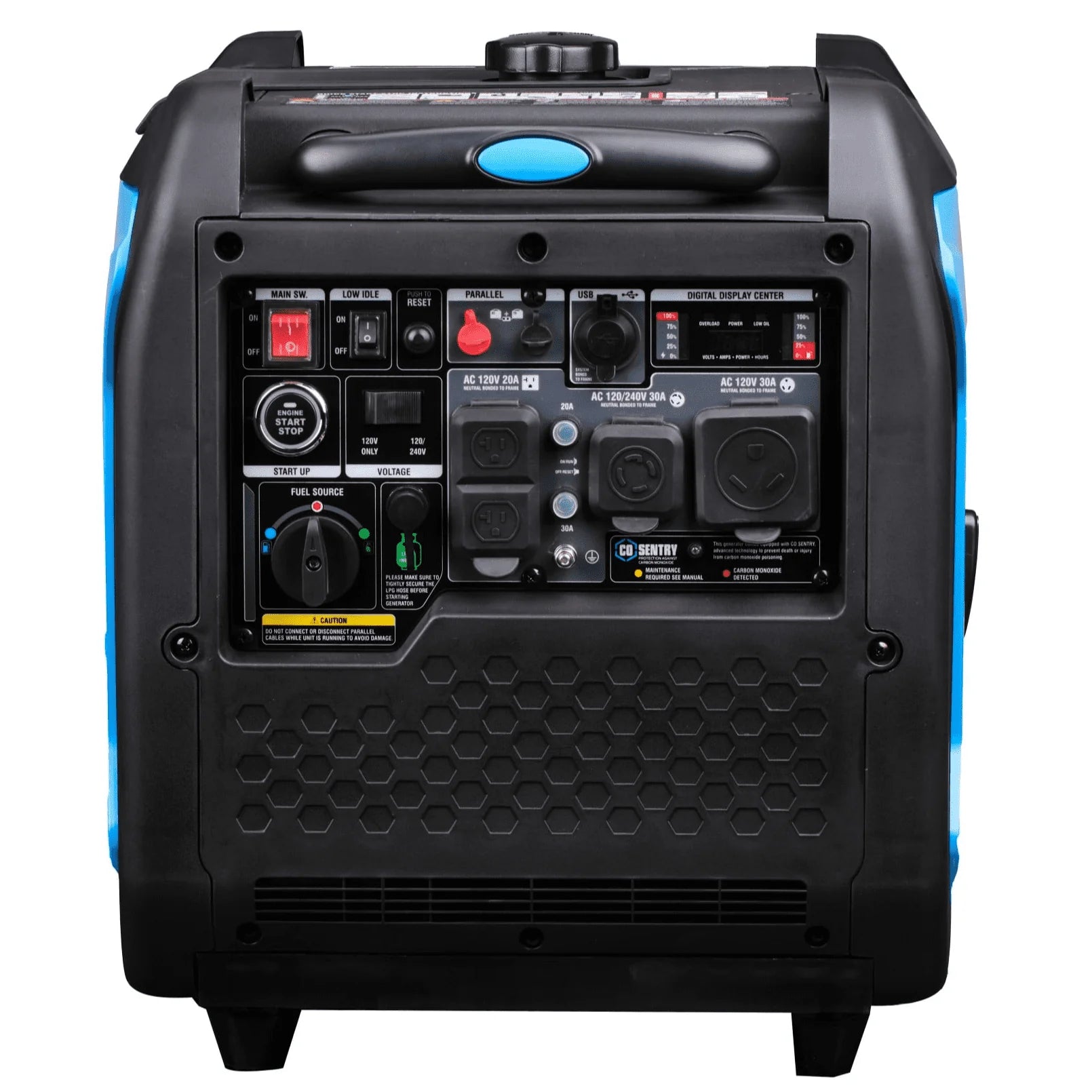 Pulsar 7,250 Watt Dual Fuel Inverter Generator with Remote Start Z9256