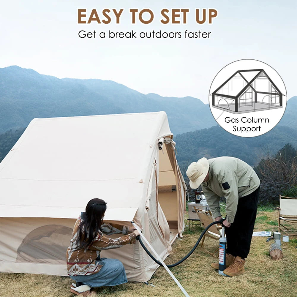 Inflatable Tent House Air Tent with Pump Waterproof for Family Camping N933226