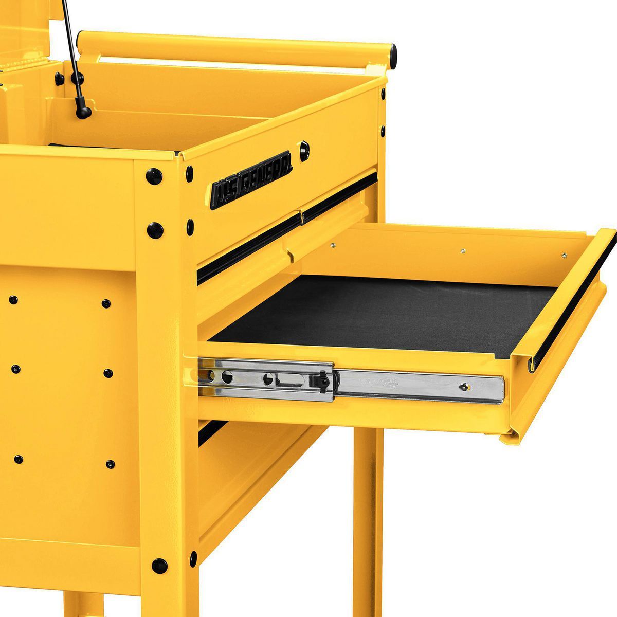 U.S. GENERAL 30 in. 4-Drawer Tech Cart, Red Y546116