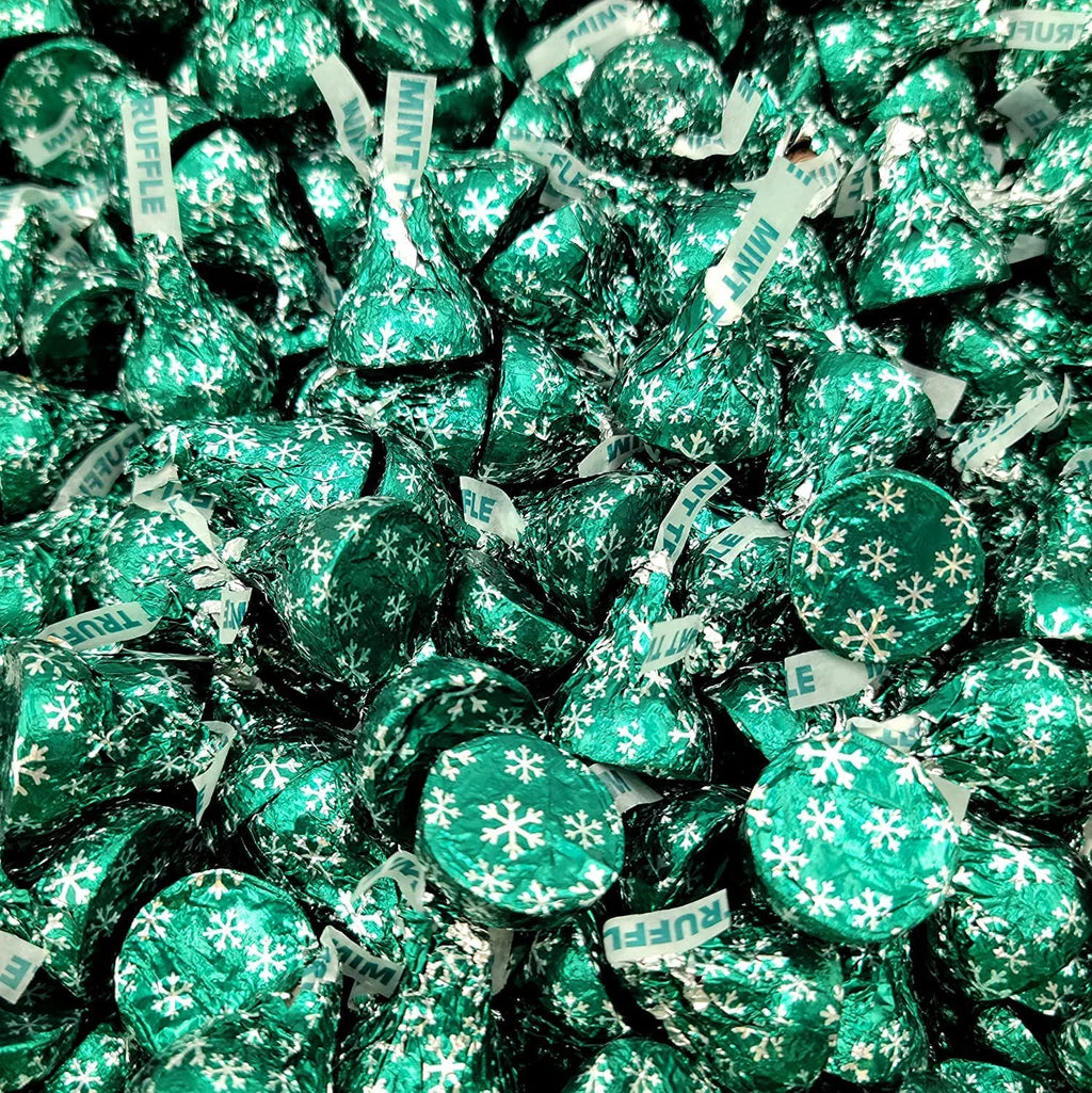 Hershey’S Kisses Mint Truffle - Dark Chocolate Filled With Mint Truffle Candy – Individually Wrapped – Bulk Pack (4 Pound)